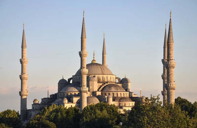 Sultan Ahmed (Blue) Mosque with its six minarets