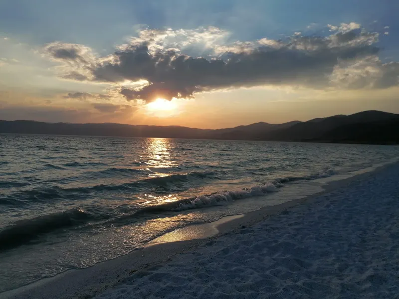 Sunset over Salda Lake
