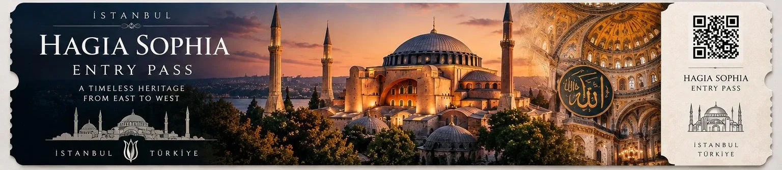 Hagia Sophia Entry Pass — exterior at dusk